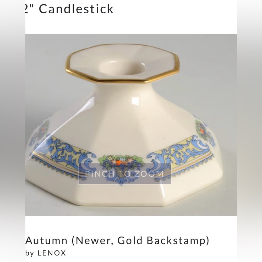 Lenox taper candle holder